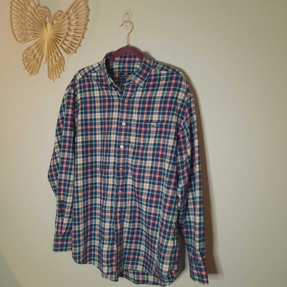 Vineyard Vines Multicolor Plaid‎ Button Down Shirt